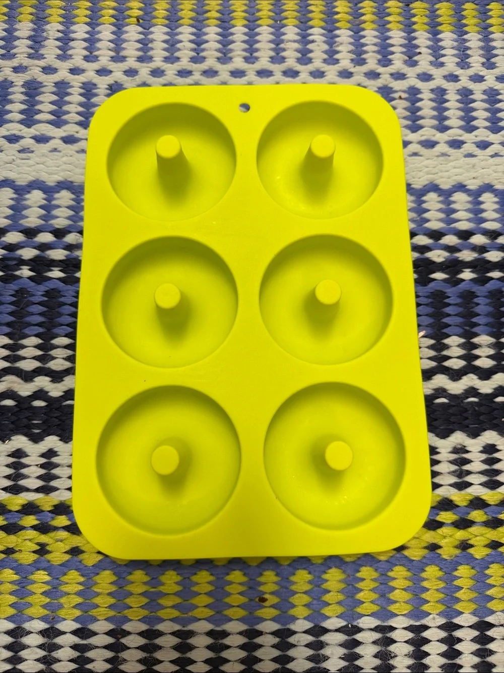 Yellow Silicone Donut Mold Tray - Home Party Supplies